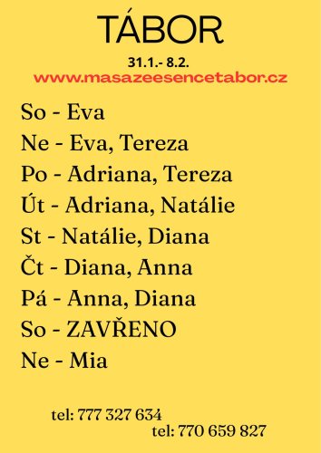 čt-pá 5-6.2. nová Anna 23h.