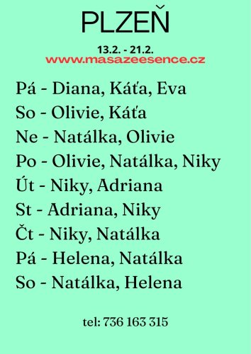 čt-so 19.-21.2. Olívie 23h