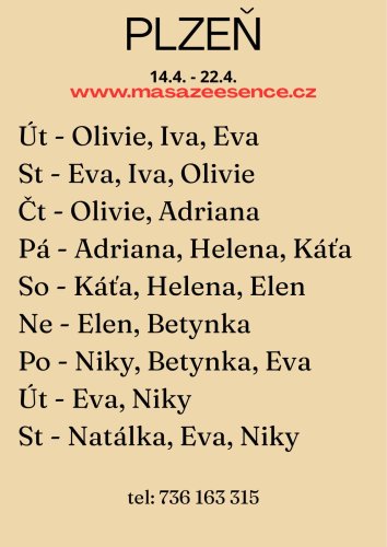 Jen čt 23.4. Marta tantra